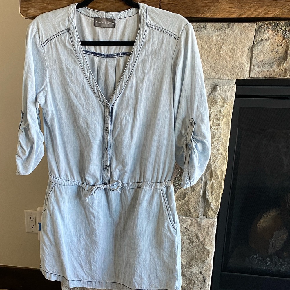Michael Stars light linen blend dress